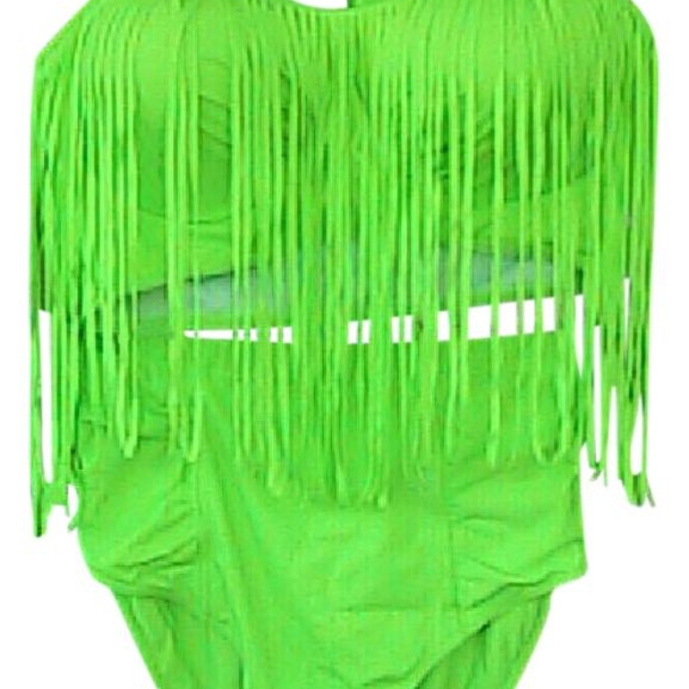 2Pc Tassel Bandage Push Up Padded Bathing Suit